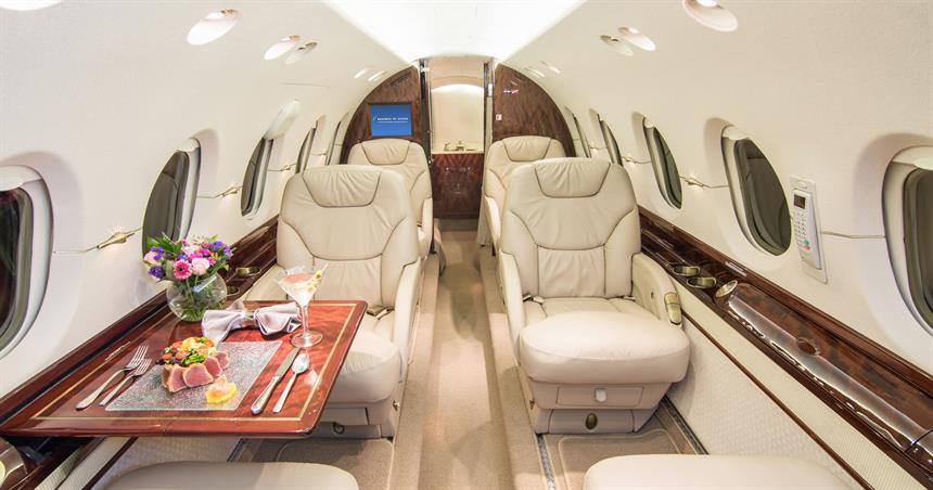 Hawker 800XP Interior