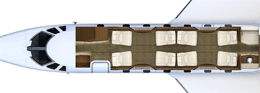 Citation X Floor Plan