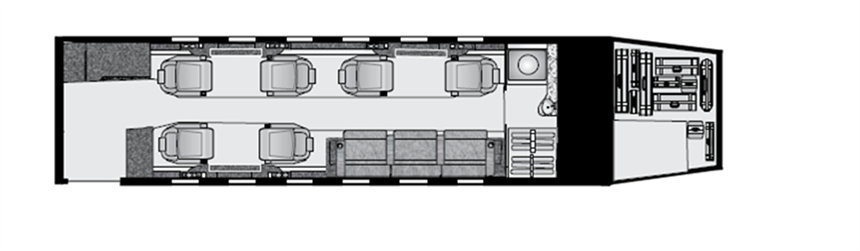 Gulfstream G-200 Floor Plan