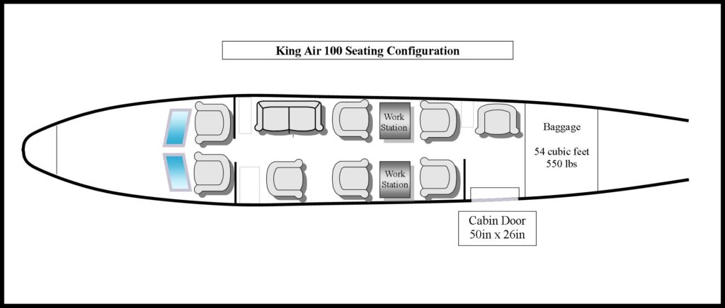 King Air B100 Floor Plan