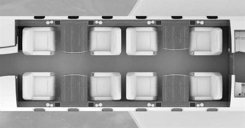 Challenger 300 Floor Plan